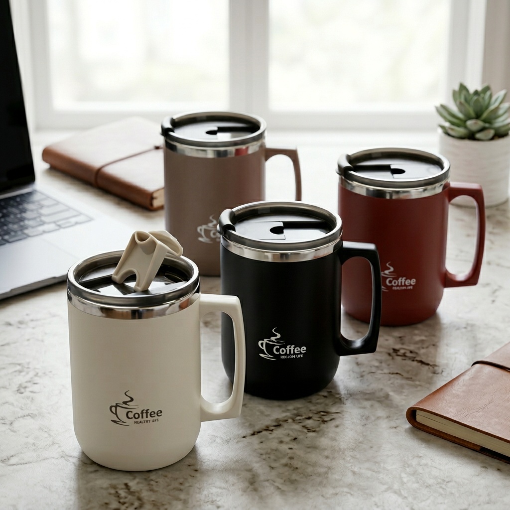 Coffee Tea Tumbler - Travel Thermal Coffee Mug Tumbler With