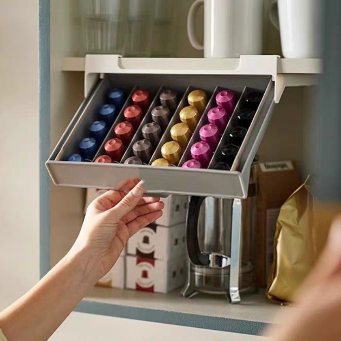 Coffee Tea Drawer Organizer - Coffee Capsule Holder Capsule Coffee Tea