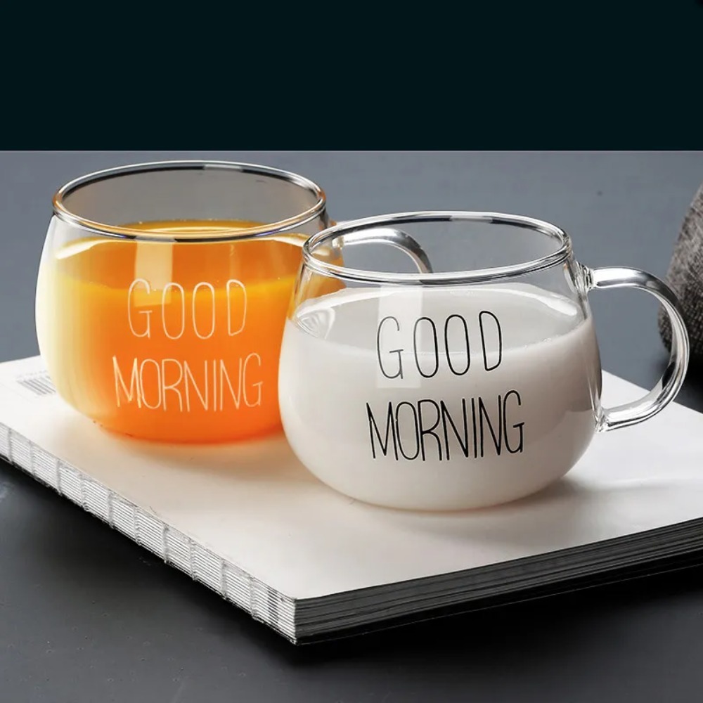 Coffee Tea Name - 1pc Creative Glass Coffee Tea Cup