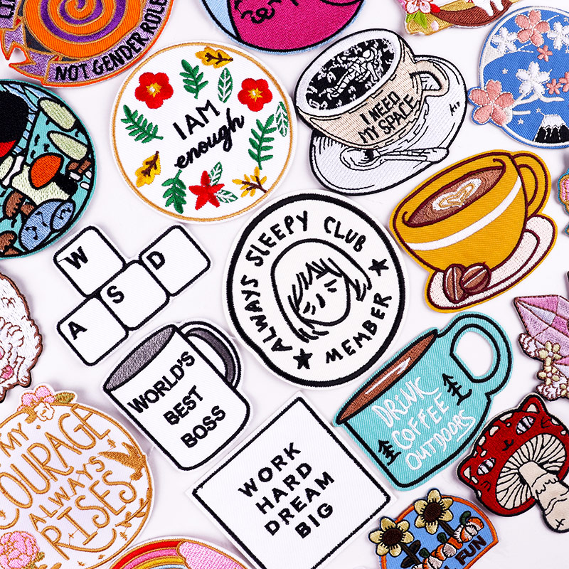 Coffee Tea Name - Coffee Cup Patches On Clothes DIY