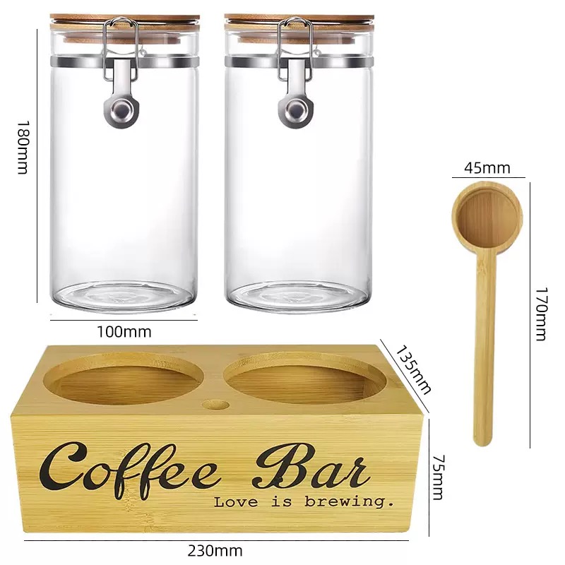 Coffee Tea Bean - Coffee Storage Jars 2 Pack with