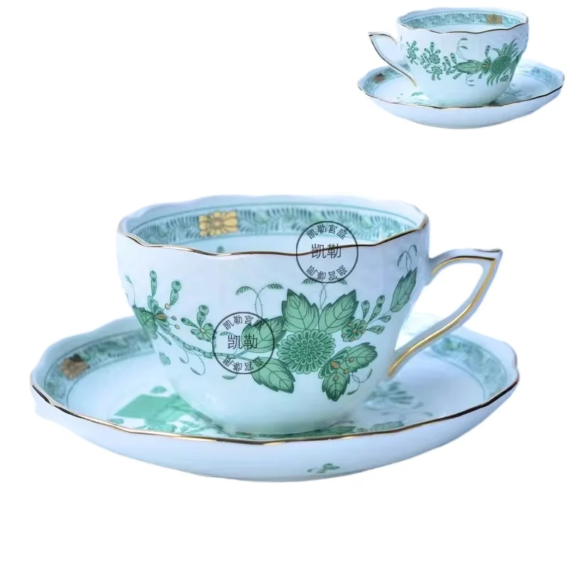 Coffee Tea Gift Basket - Classical Cup and Saucer Flower Basket