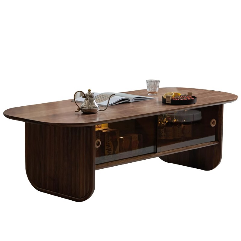 Solid wood coffee table black  - Coffee And Tea-Za recension och pris