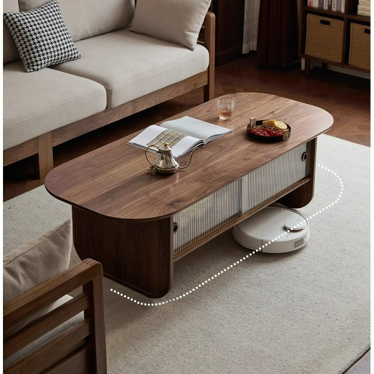 Solid wood coffee table black  - Coffee And Tea-Za recension och pris