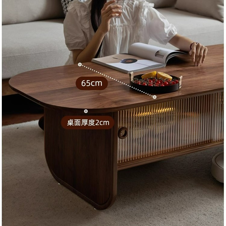 Solid wood coffee table black  - Coffee And Tea-Za recension och pris