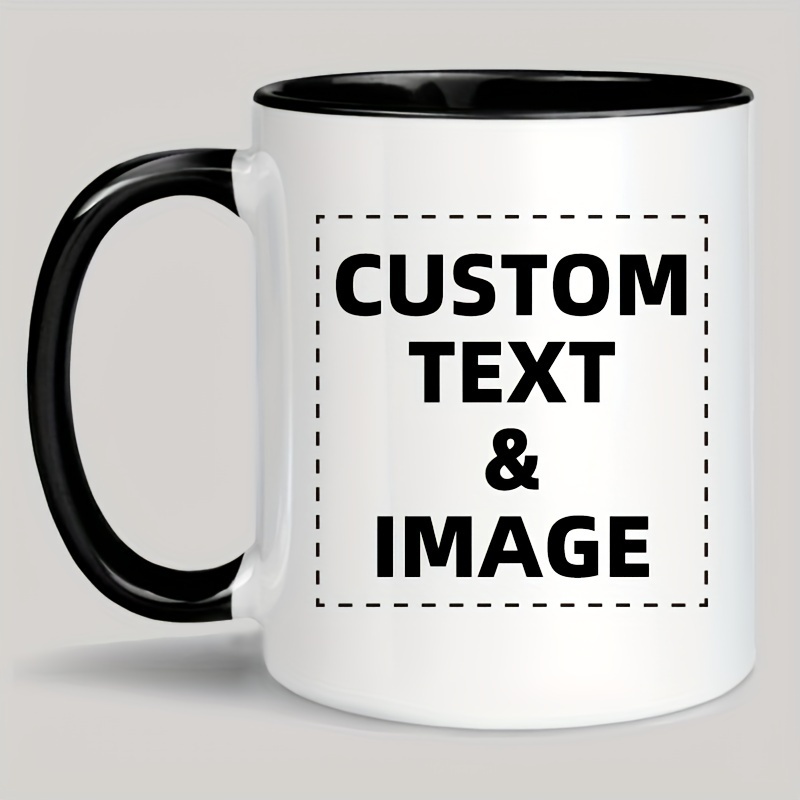 Custom Photo & Text/Logo Mug - - Coffee Tea Name recension och pris