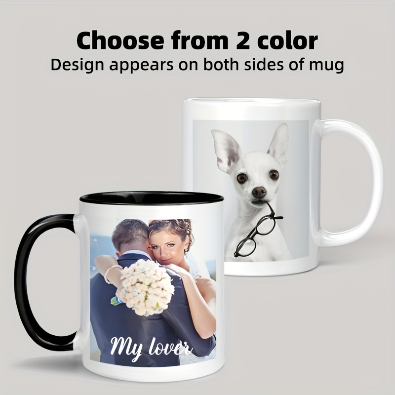 Custom Photo & Text/Logo Mug - - Coffee Tea Name recension och pris