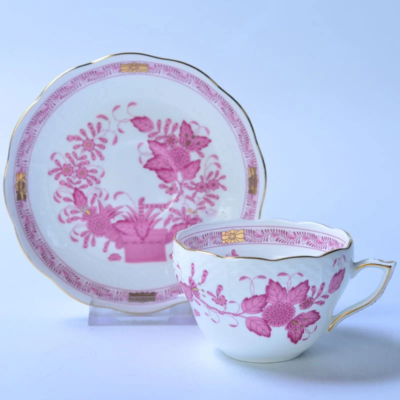 Classical Cup and Saucer Flowe - Coffee Tea Gift Basket recension och pris