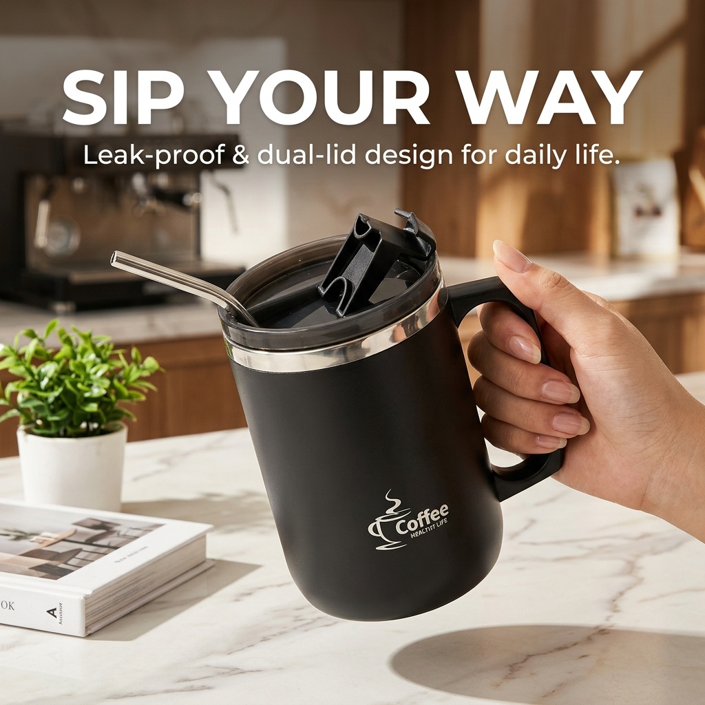 Travel Thermal Coffee Mug Tumb - Coffee Tea Tumbler recension och pris