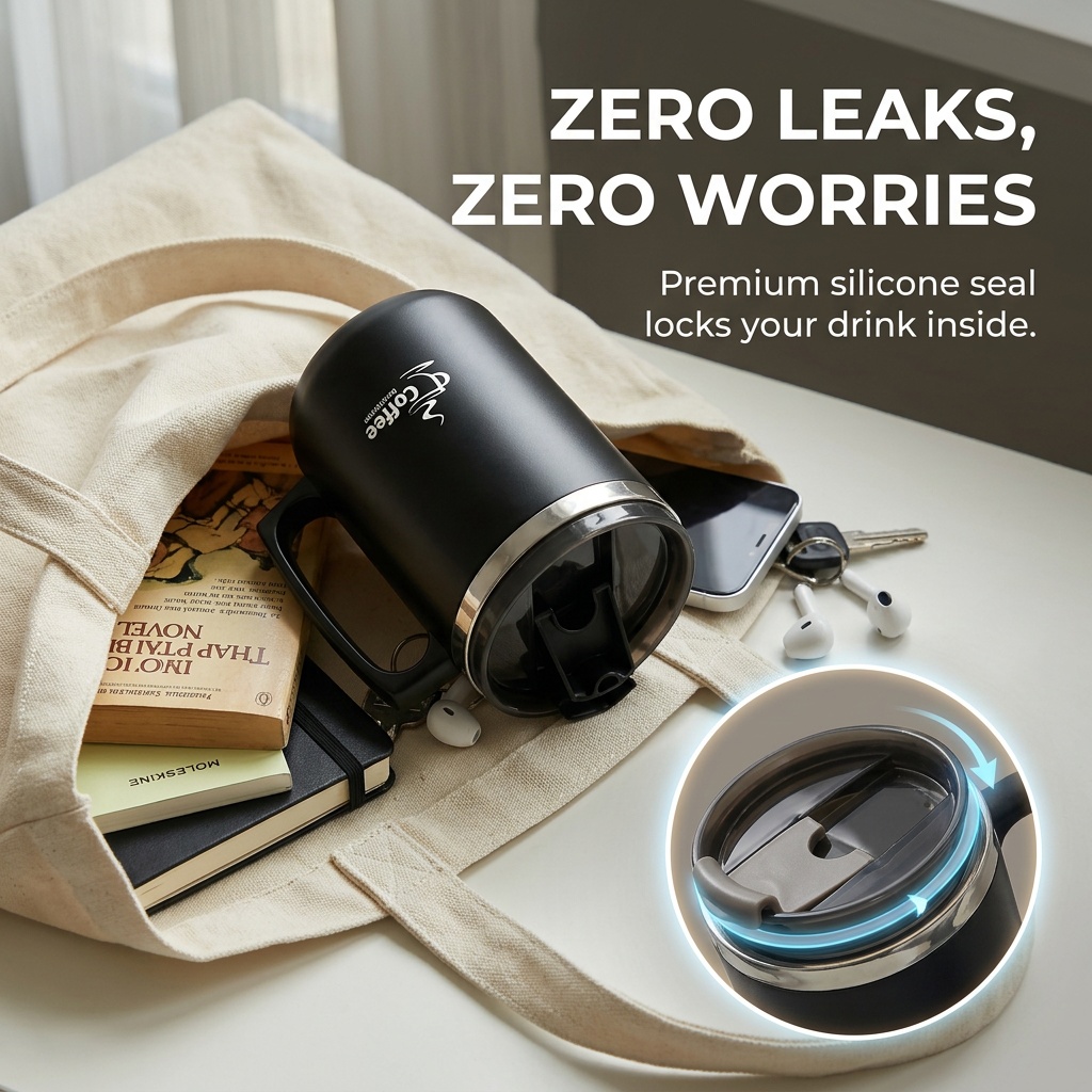 Travel Thermal Coffee Mug Tumb - Coffee Tea Tumbler recension och pris