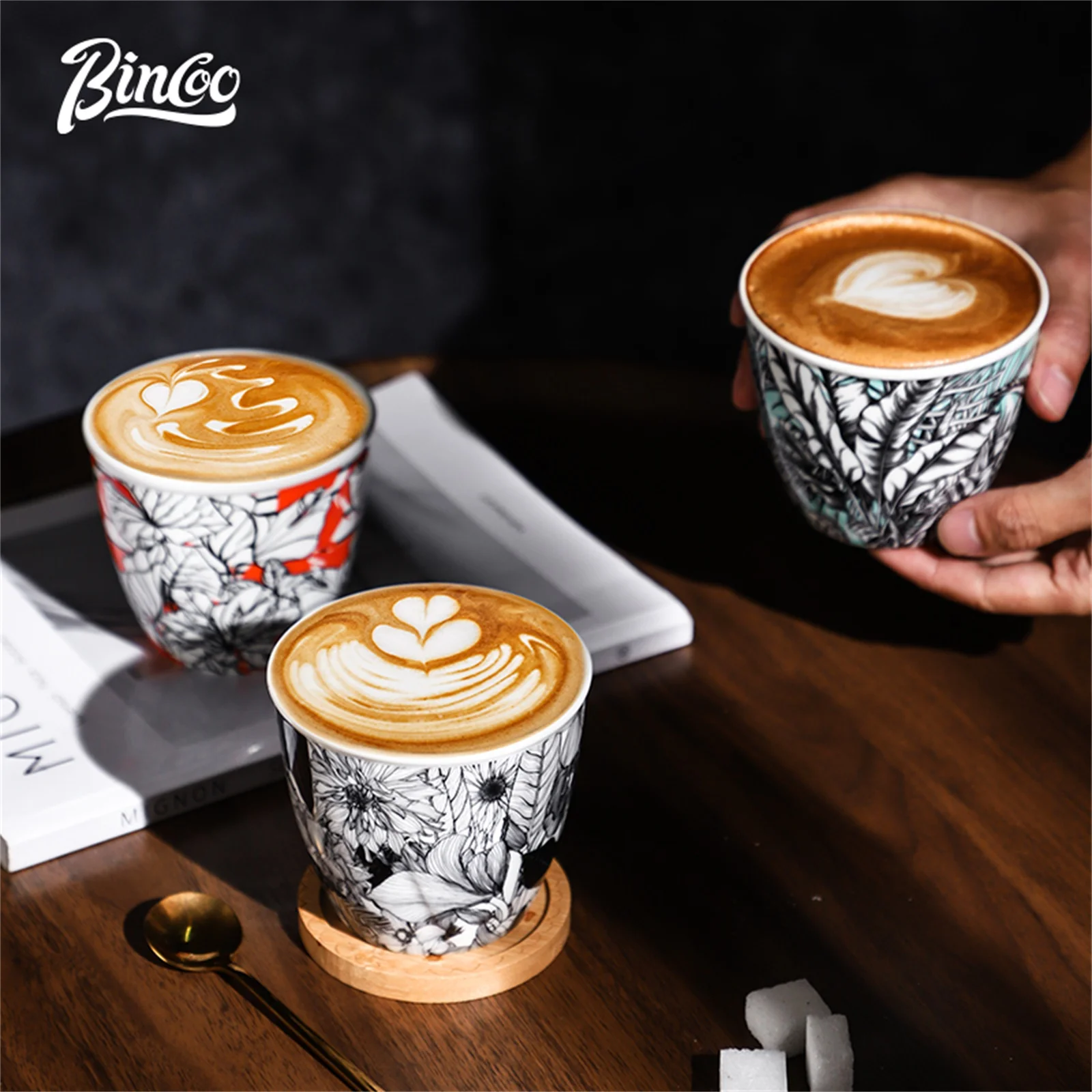 BINCOO Ceramic Coffee Cup Crea - Coffee Tea Latte recension och pris