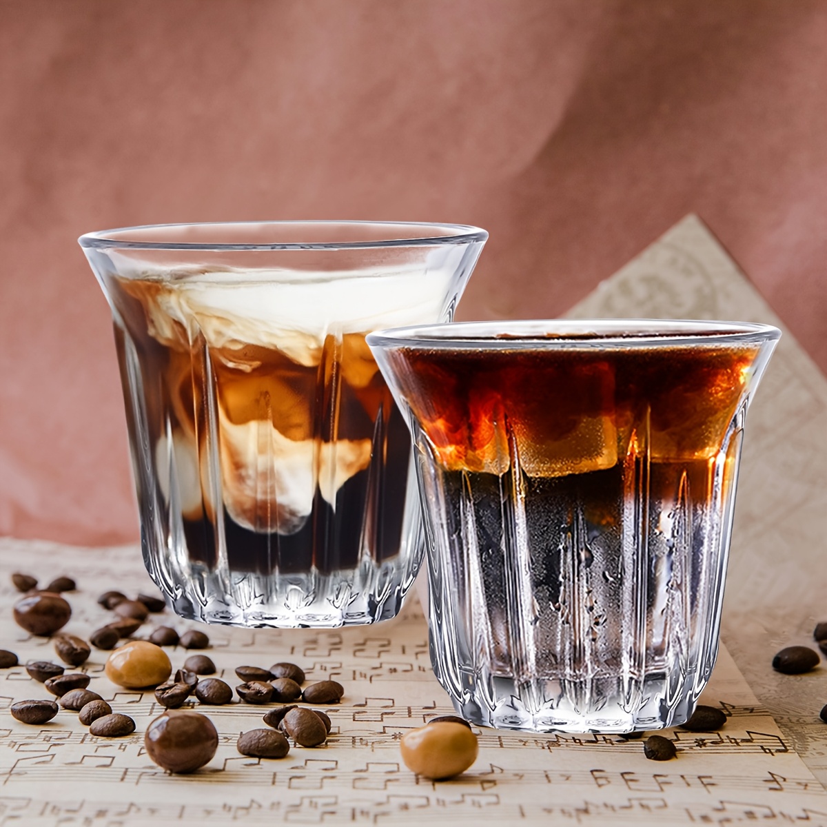 2 Pack Espresso Cups, Clear Gl - Coffee Tea Tumbler recension och pris