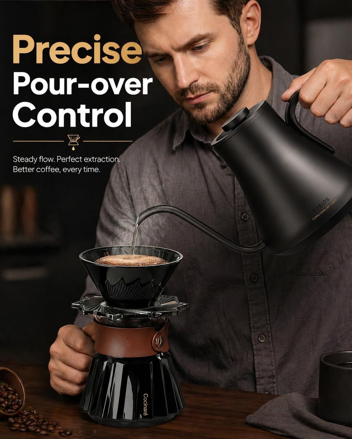 Precision Gooseneck Electric K - Coffee Tea Images recension och pris