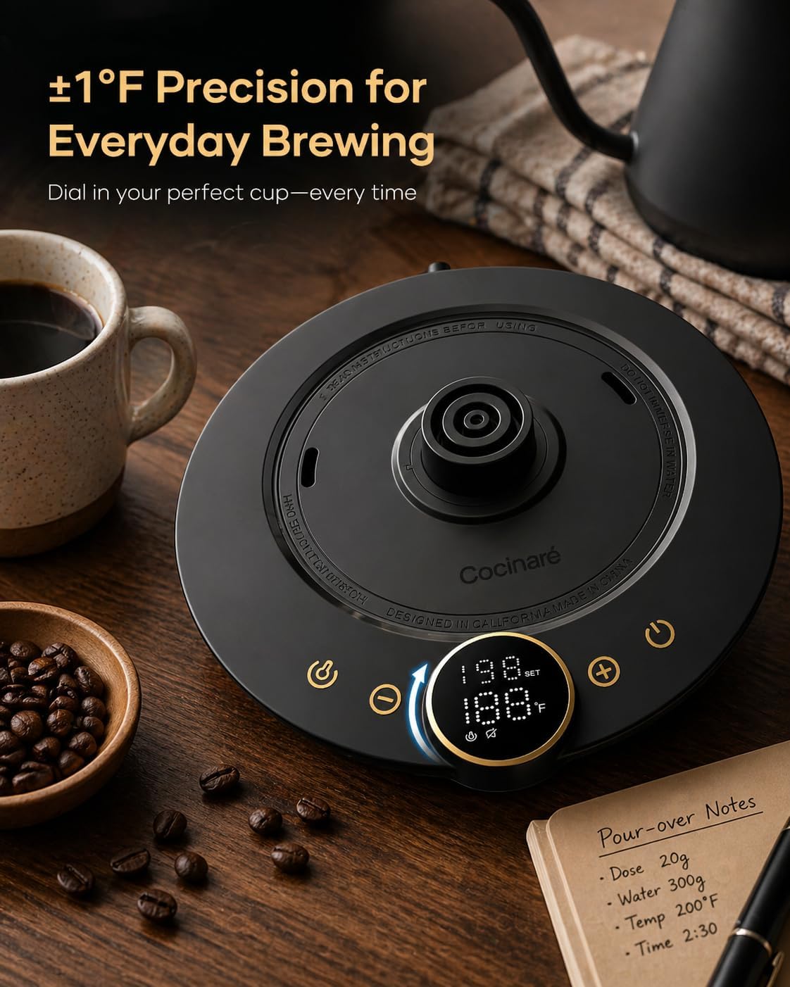 Precision Gooseneck Electric K - Coffee Tea Images recension och pris