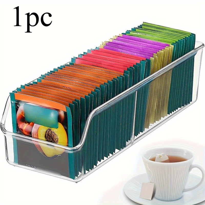 1pc Clear Tea Bag Organizer Bo - Coffee Tea Drawer Organizer recension och pris