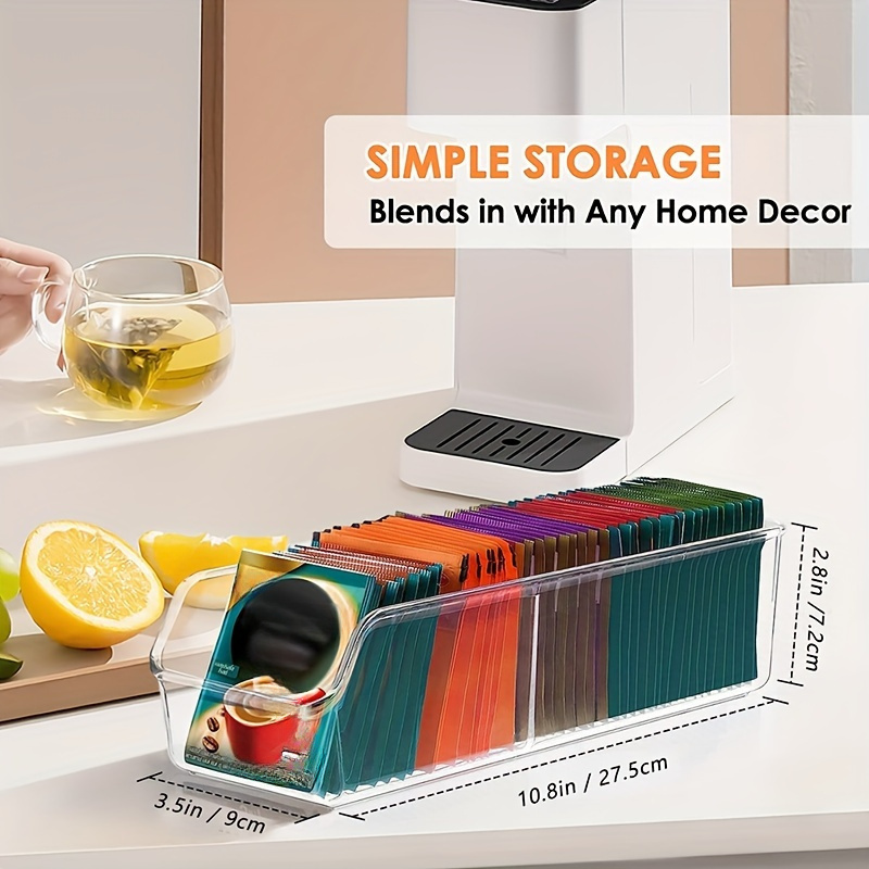 1pc Clear Tea Bag Organizer Bo - Coffee Tea Drawer Organizer recension och pris