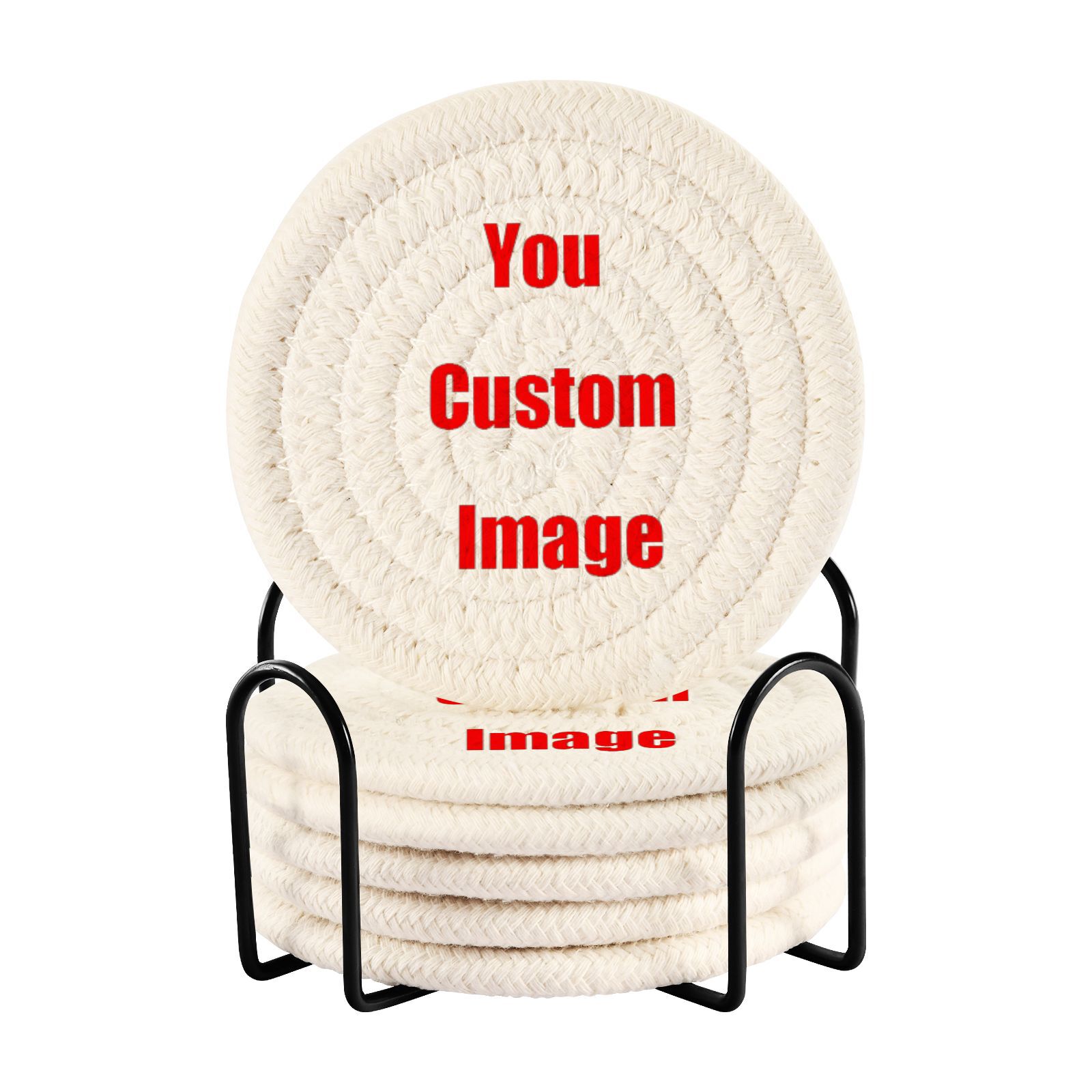 6Pcs Cup Coasters for Drinks A - Coffee Tea Images recension och pris