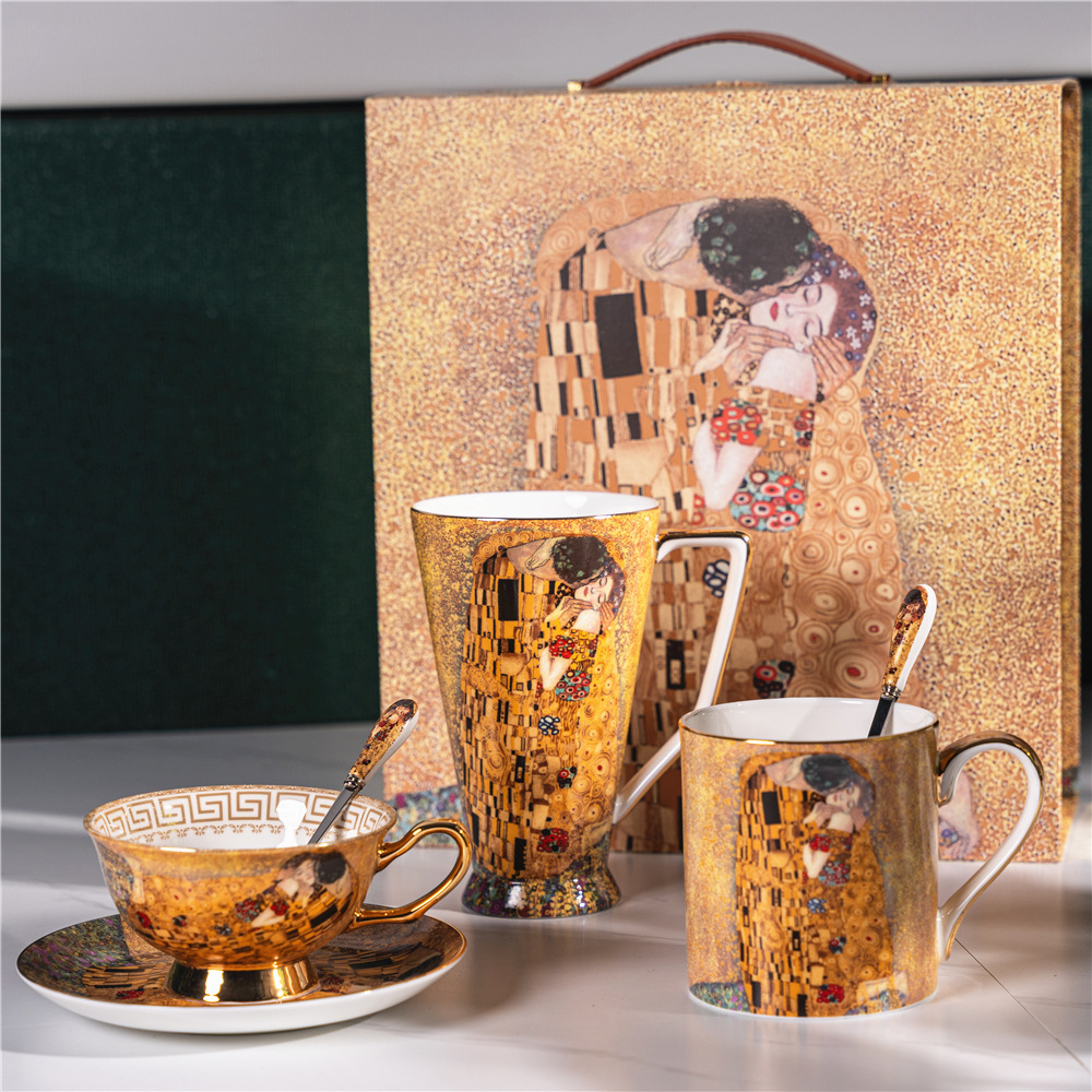 Gustav Klimt Kiss Bone China M - Coffee Tea Drawer Organizer recension och pris