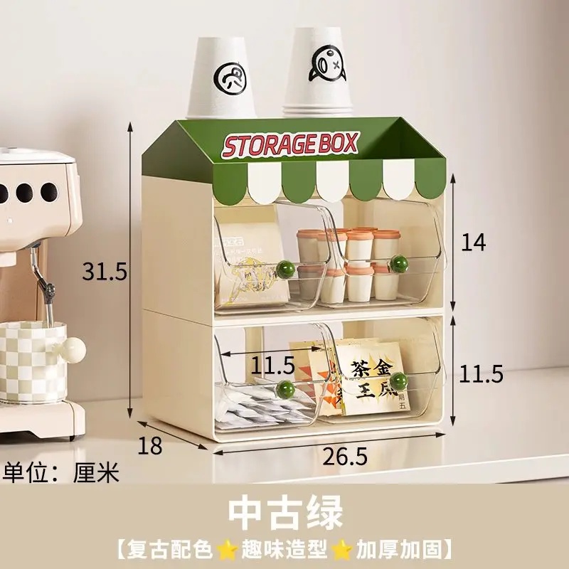 1Pc Double‑Layer Tea Bag Stora - Coffee Tea Drawer Organizer recension och pris
