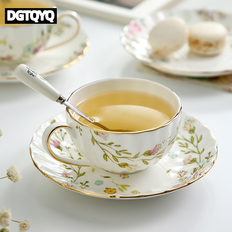 2Pcs Vintage Floral Ceramic Co - Coffee Tea Latte recension och pris
