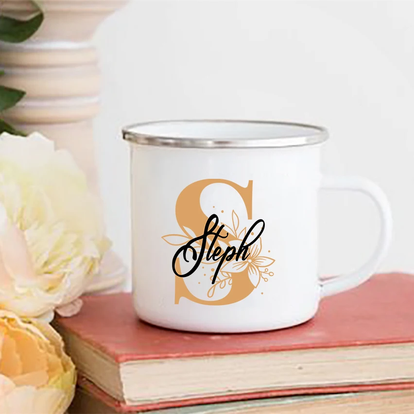 Personalized Mugs Floral Initi - Coffee Tea Name recension och pris