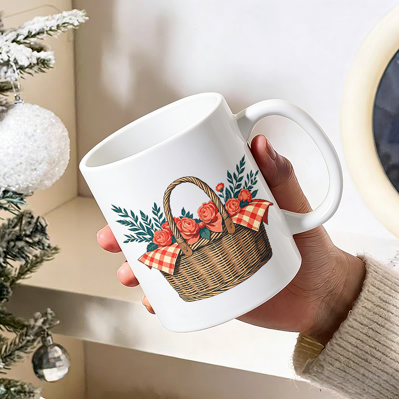 Cup & Mug Set, Country Rose Fl - Coffee Tea Gift Basket recension och pris