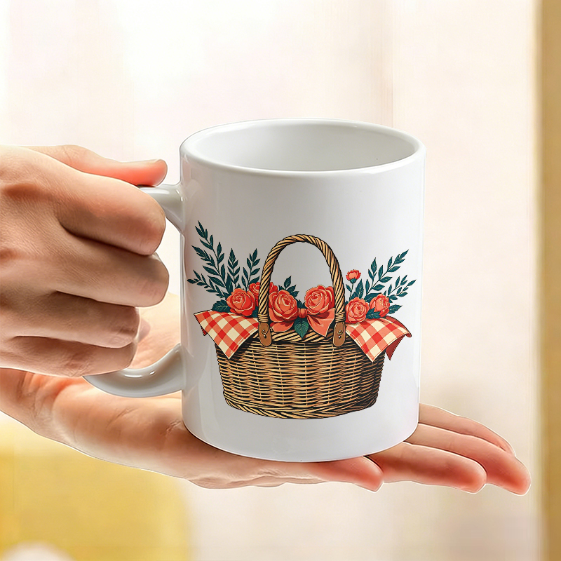 Cup & Mug Set, Country Rose Fl - Coffee Tea Gift Basket recension och pris