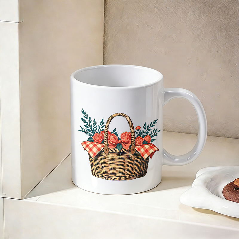 Cup & Mug Set, Country Rose Fl - Coffee Tea Gift Basket recension och pris