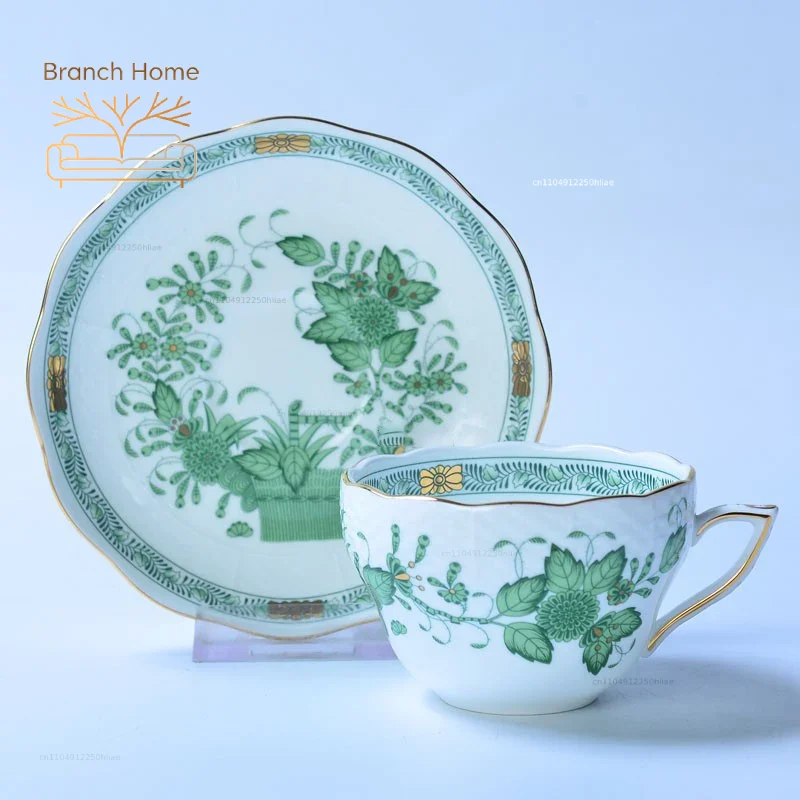 Classical Cup and Saucer Flowe - Coffee Tea Gift Basket recension och pris