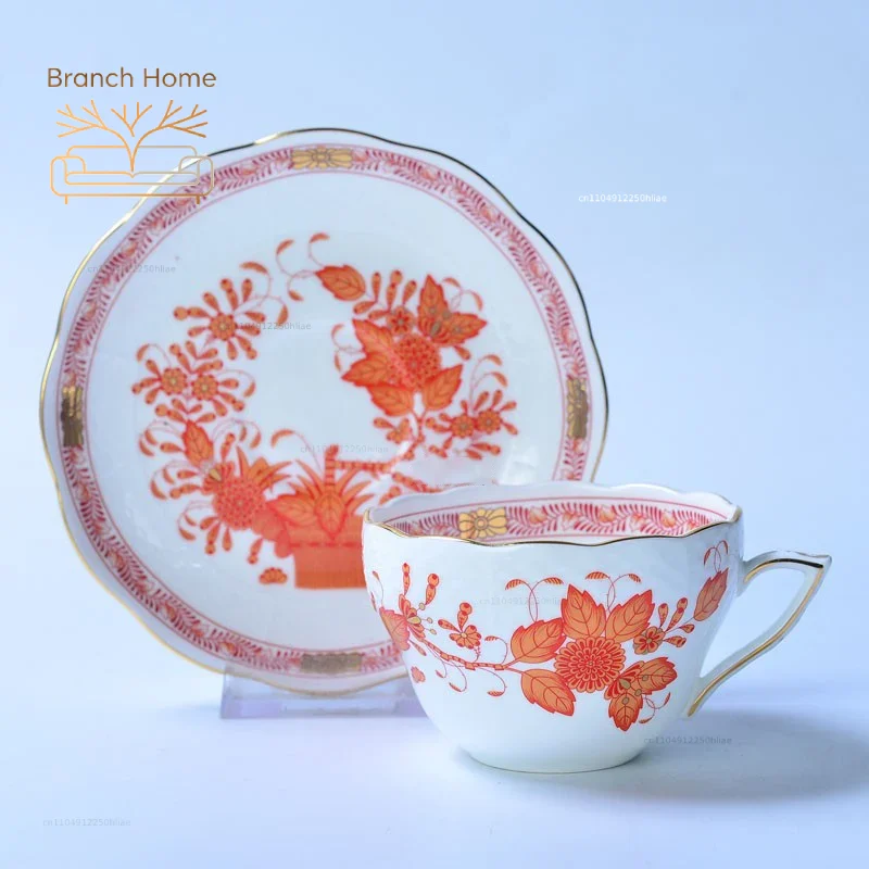 Classical Cup and Saucer Flowe - Coffee Tea Gift Basket recension och pris