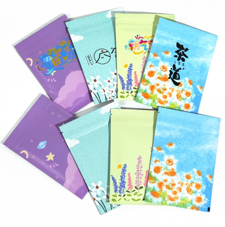 200PCS Flat Aluminum Foil Zipl - Coffee Tea Images recension och pris