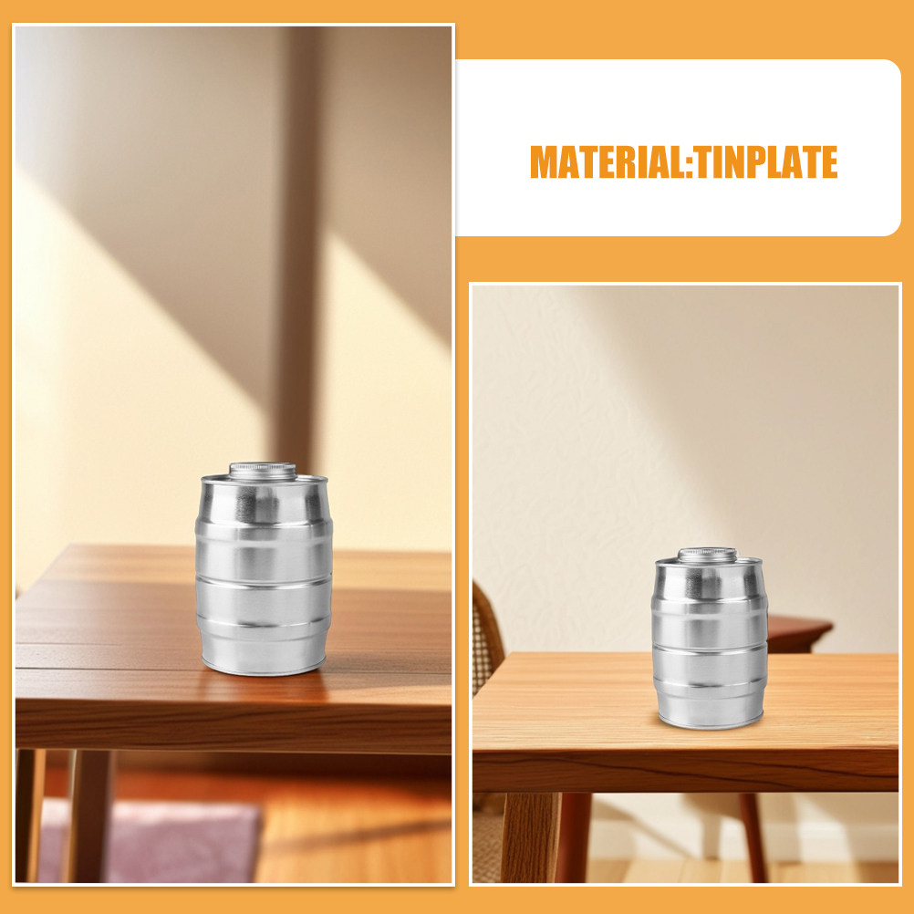 Retro Wine Barrel Shaped Tinpl - Coffee Tea Bean recension och pris