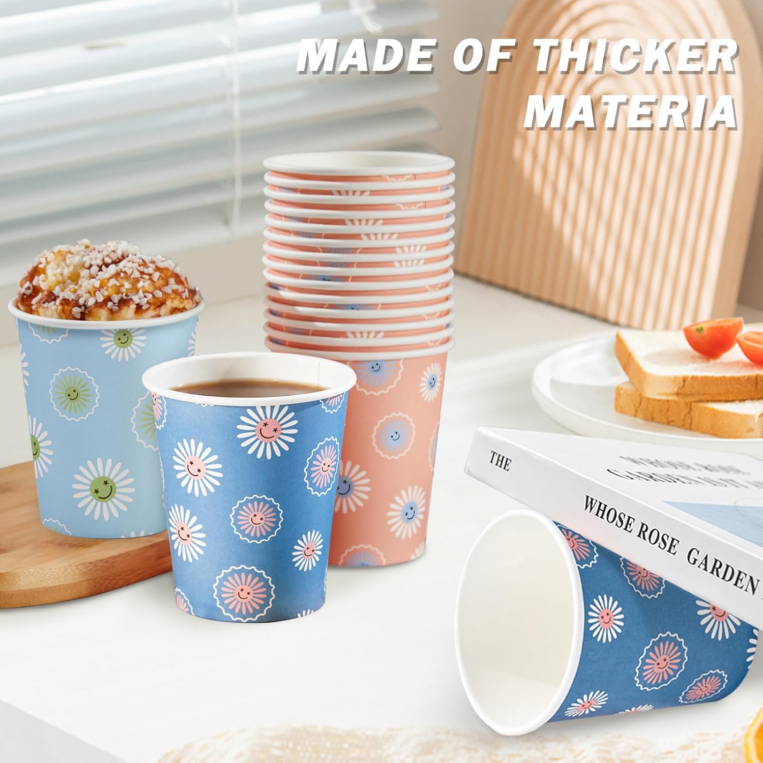 300 Pack 8oz Disposable Paper  - Coffee Tea Images recension och pris