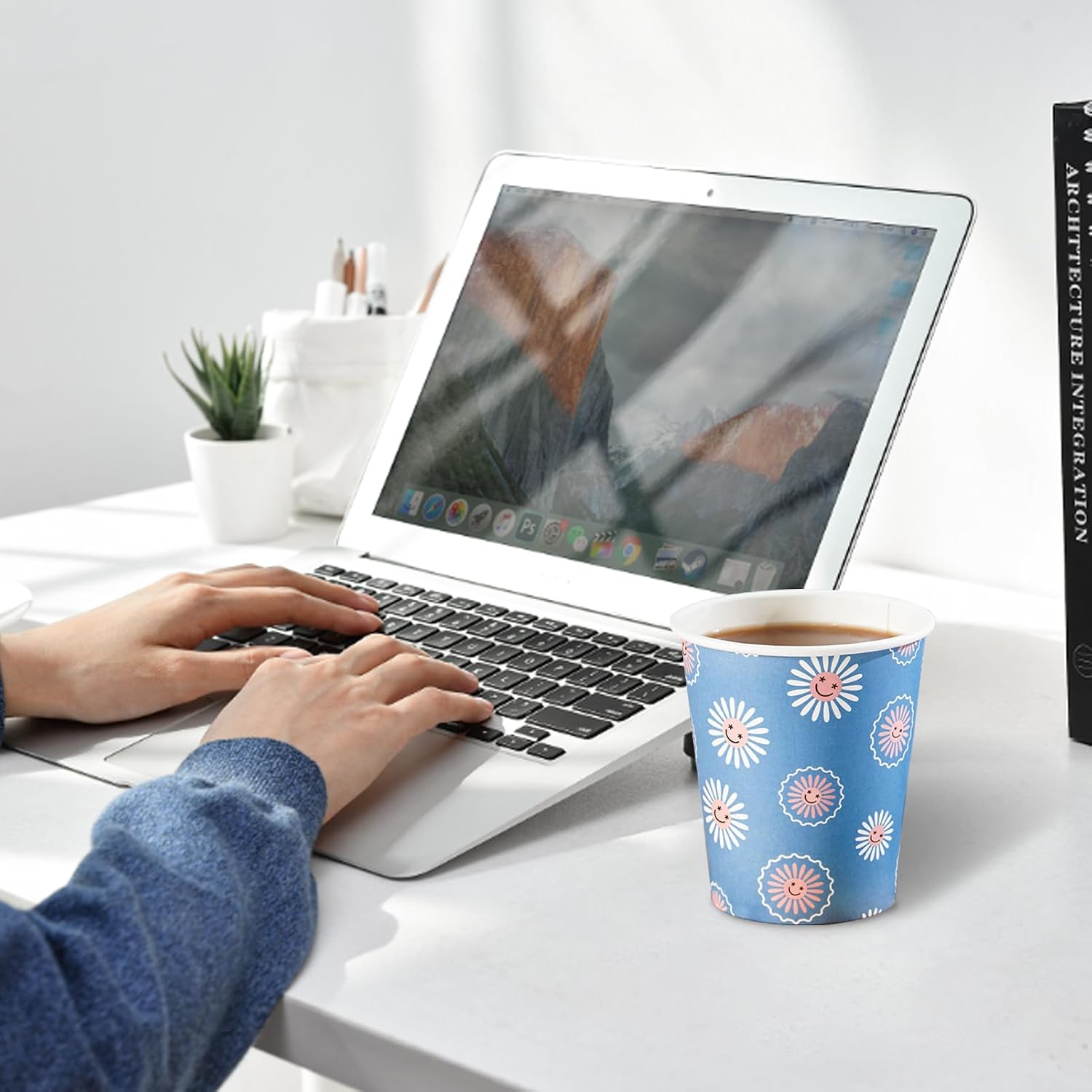 300 Pack 8oz Disposable Paper  - Coffee Tea Images recension och pris