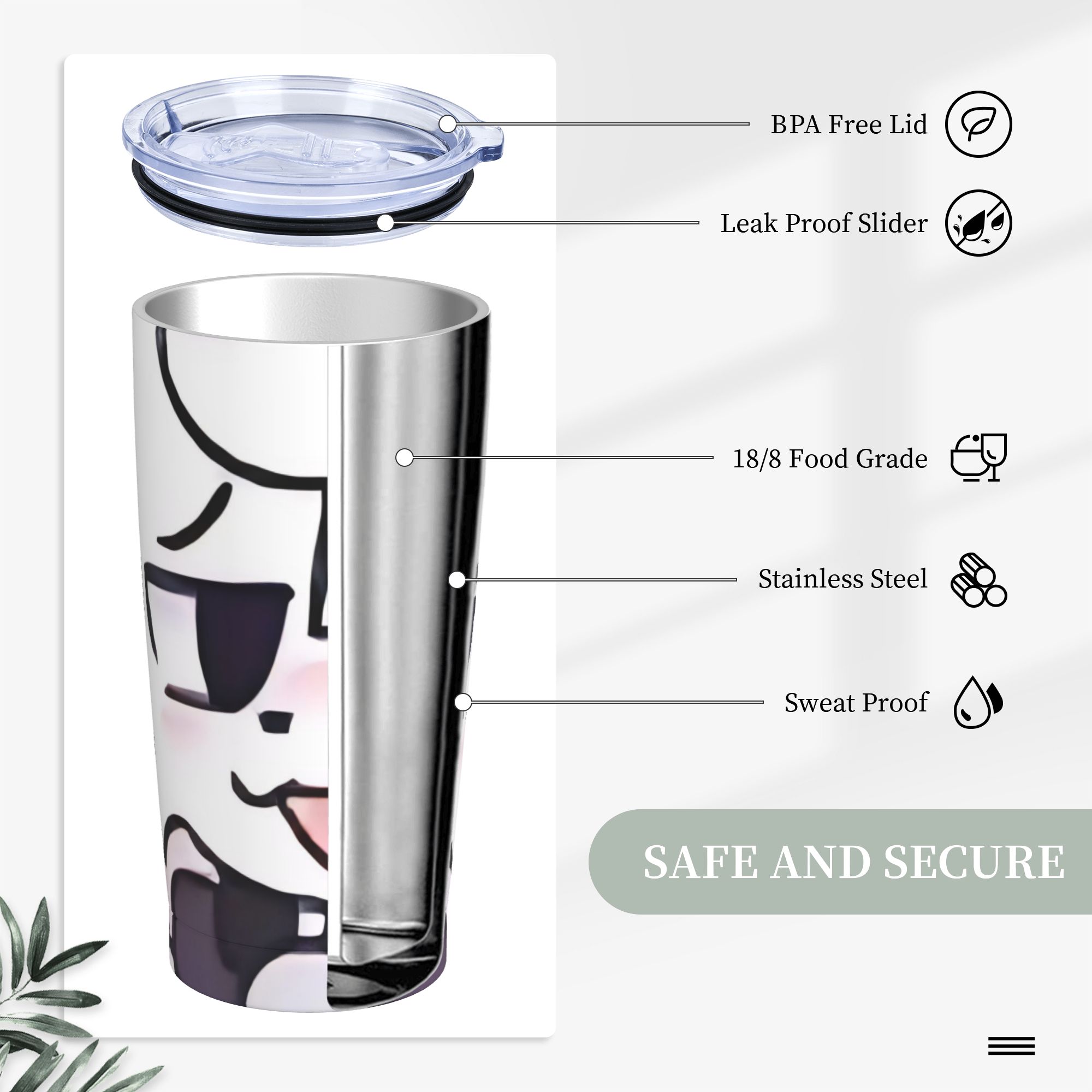 Boykissers Silly Tumbler Vacuu - Coffee Tea Tumbler recension och pris