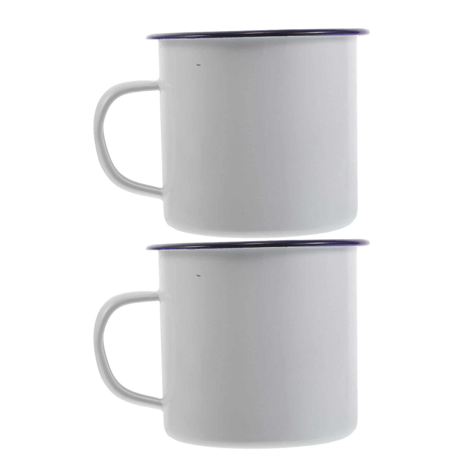 2Pcs Enamel Mug Set Enamelware - Coffee Tea Latte recension och pris