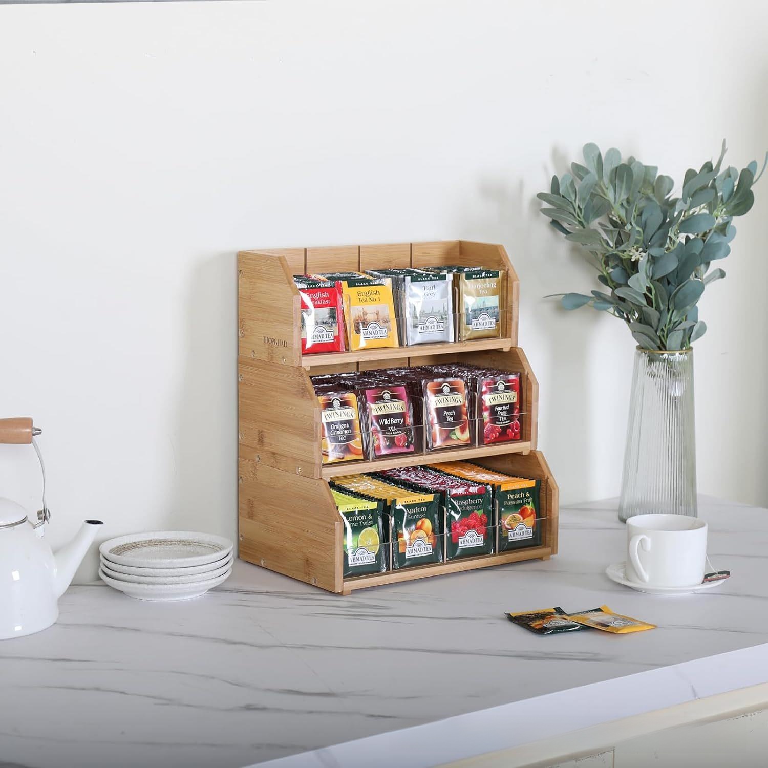 Bamboo Tea Bag Storage Box Thr - Coffee Tea Room recension och pris