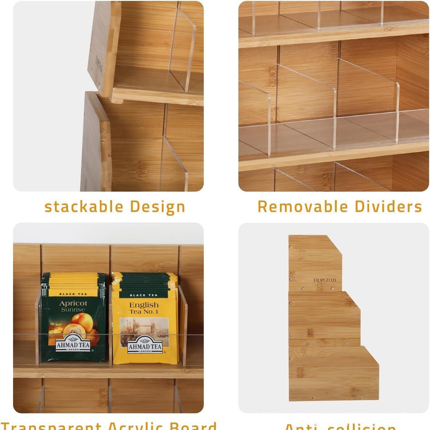 Bamboo Tea Bag Storage Box Thr - Coffee Tea Room recension och pris