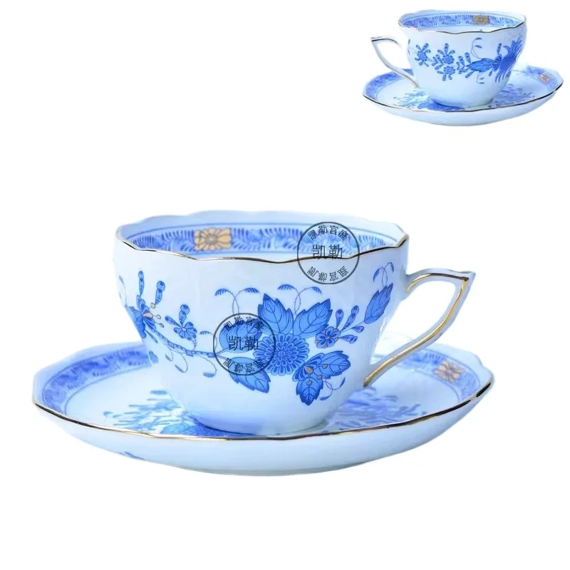 Classical Cup and Saucer Flowe - Coffee Tea Gift Basket recension och pris