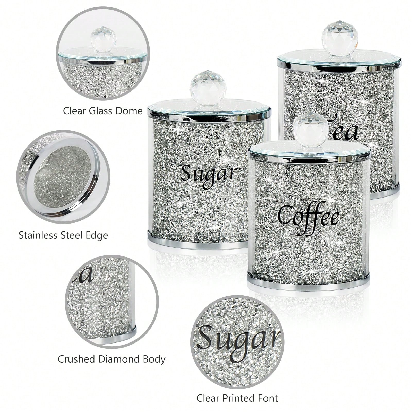 Coffee Sugar Tea Canister Set  - Coffee Tea Room recension och pris