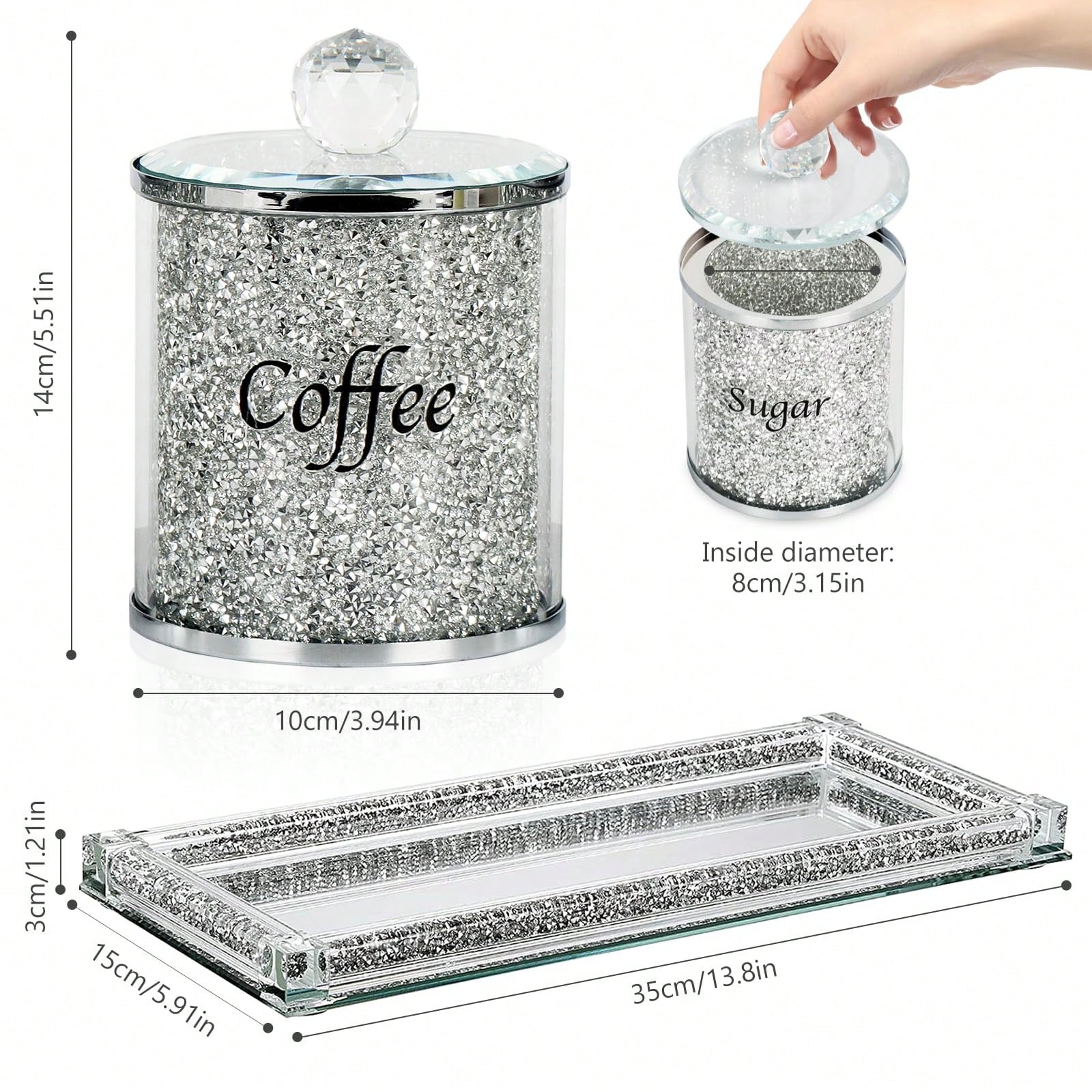 Coffee Sugar Tea Canister Set  - Coffee Tea Room recension och pris