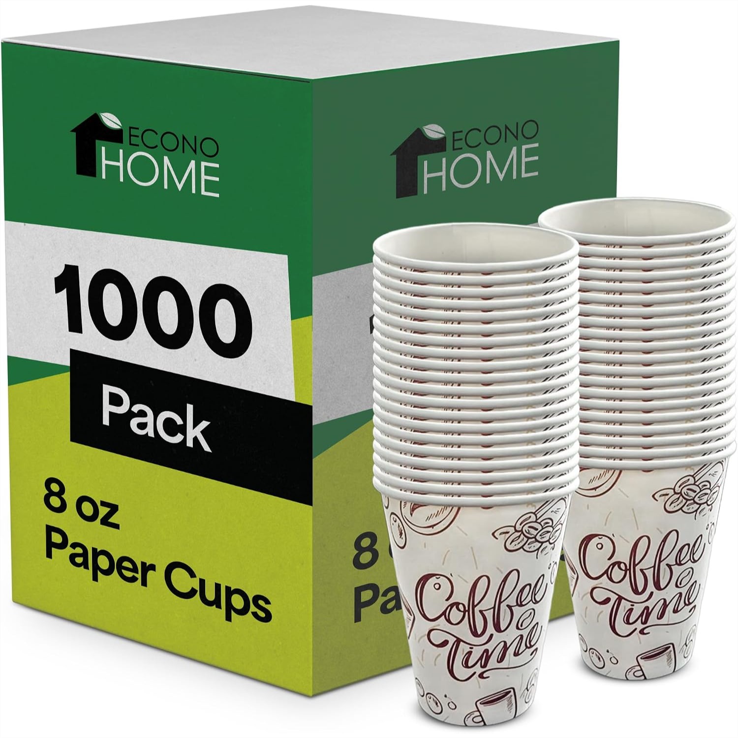 1000 Pack 8 oz Disposable Coff - Coffee Tea Images recension och pris