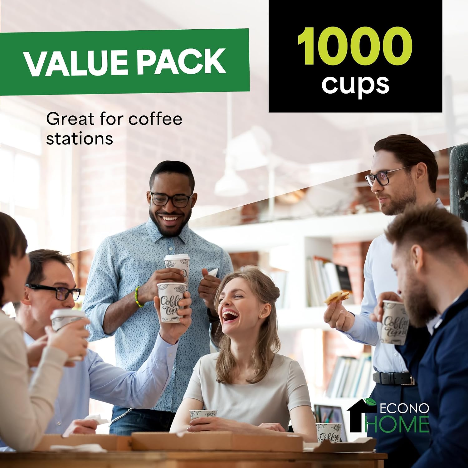 1000 Pack 8 oz Disposable Coff - Coffee Tea Images recension och pris