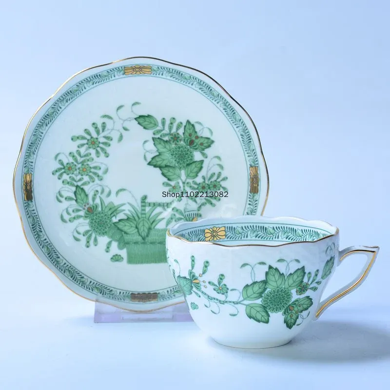 Classical Cup and Saucer Flowe - Coffee Tea Gift Basket recension och pris