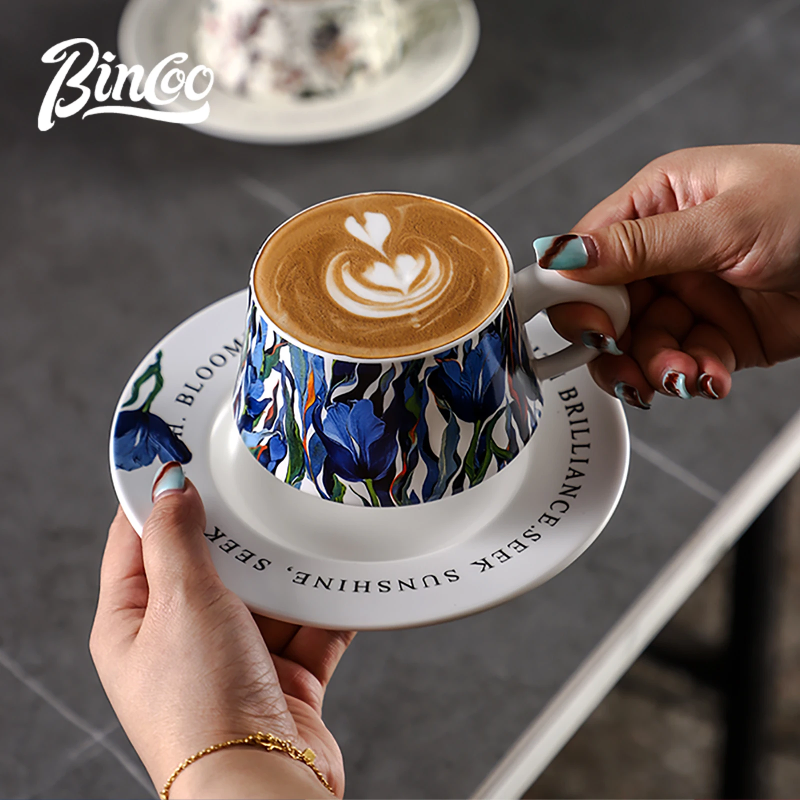 BINCOO 260ml Ceramic Coffee Cu - Coffee Tea Latte recension och pris