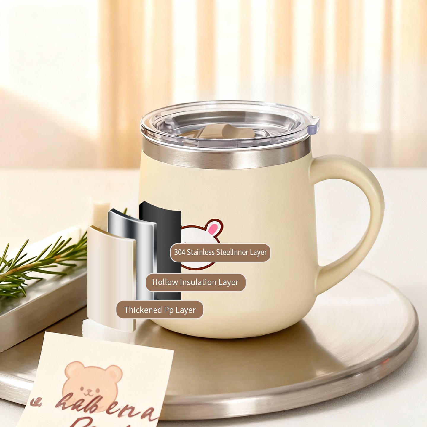 430ML Cartoon 316 Stainless St - Coffee Tea Tumbler recension och pris