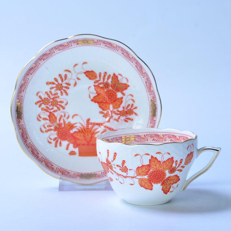 Classical Cup and Saucer Flowe - Coffee Tea Gift Basket recension och pris