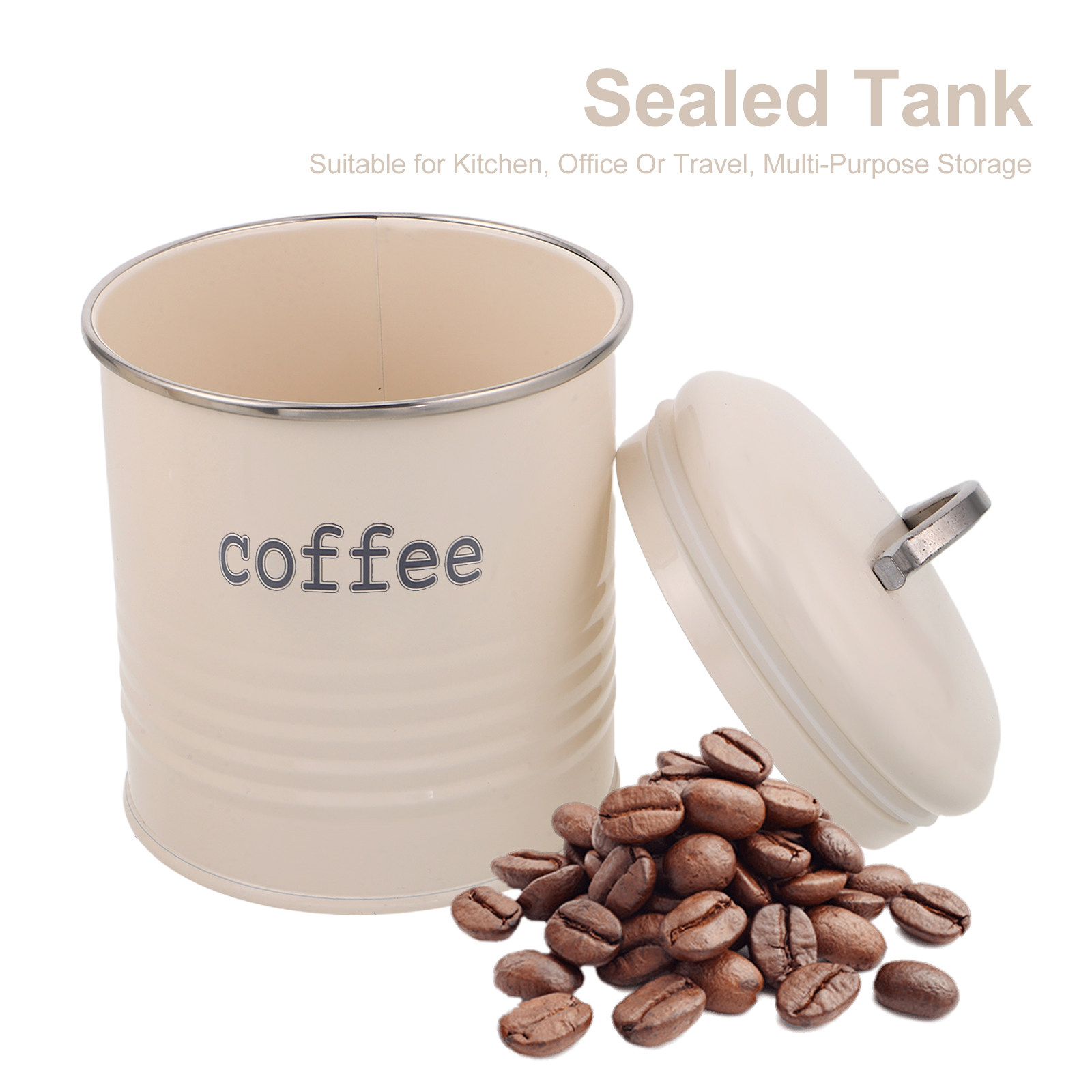 3Pcs Sealed Coffee Bean Contai - Coffee Tea Bean recension och pris
