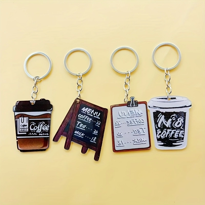 8pcs acrylic coffee cup keycha - Coffee & Tea Collective recension och pris