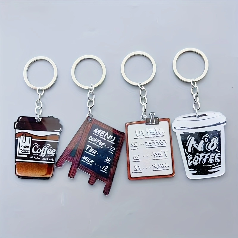 8pcs acrylic coffee cup keycha - Coffee & Tea Collective recension och pris